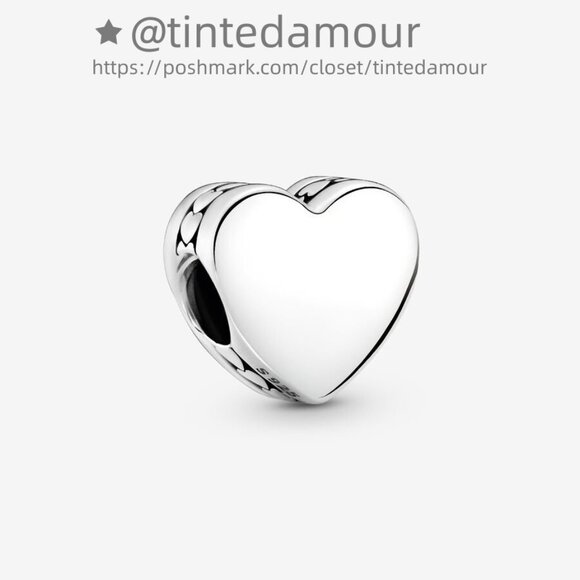 Pandora Engravable Besties Heart Charm|Pendant - Picture 2 of 2